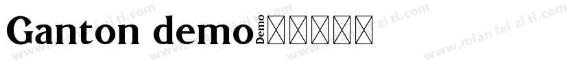 Ganton demo字体转换